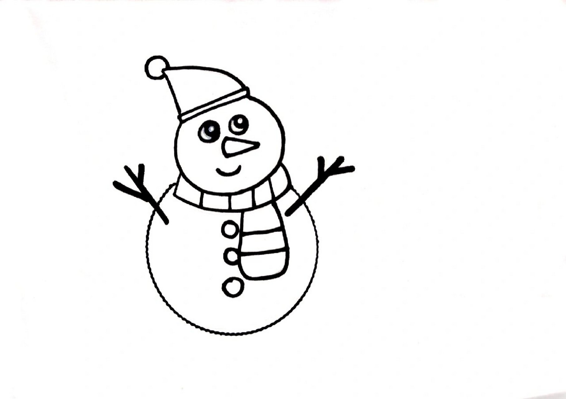立冬主题画,冬天小雪人主题简笔画 立冬主题画,冬天小雪人主题简笔画