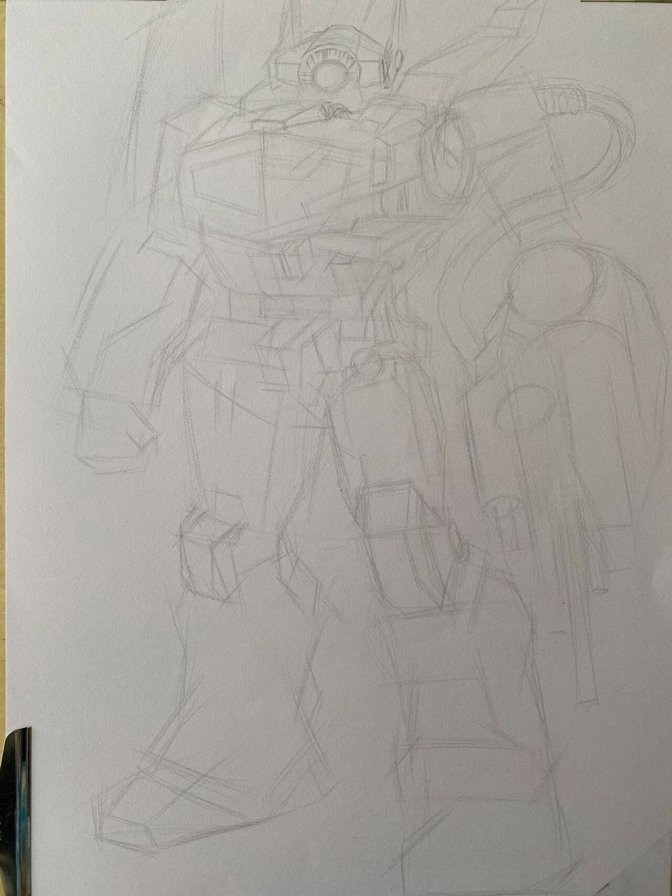 这次画了半透视,左侧身体拆掉了外部护甲 	 如果各位看官喜欢,请点