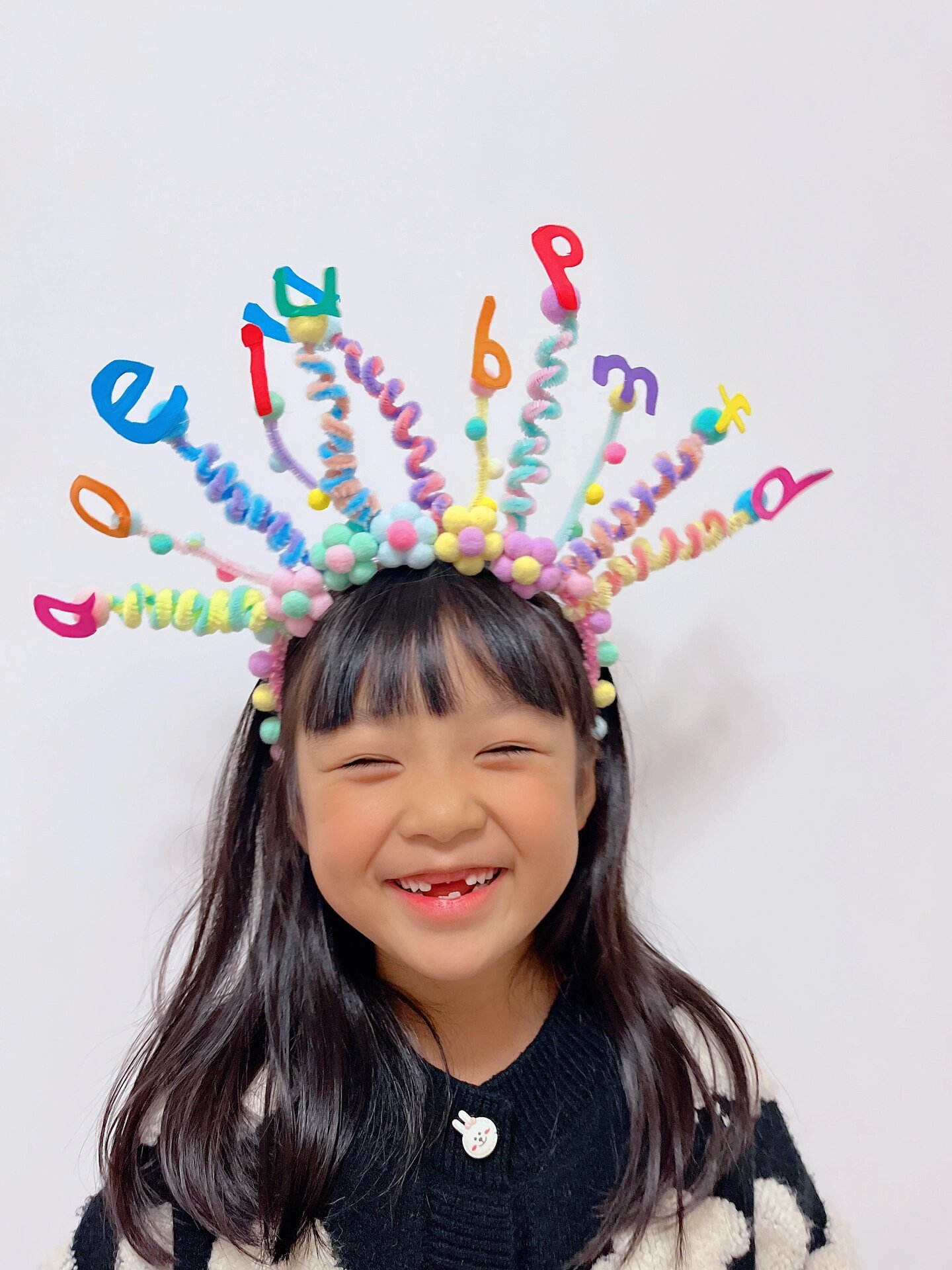 拼音头饰终于完成啦!