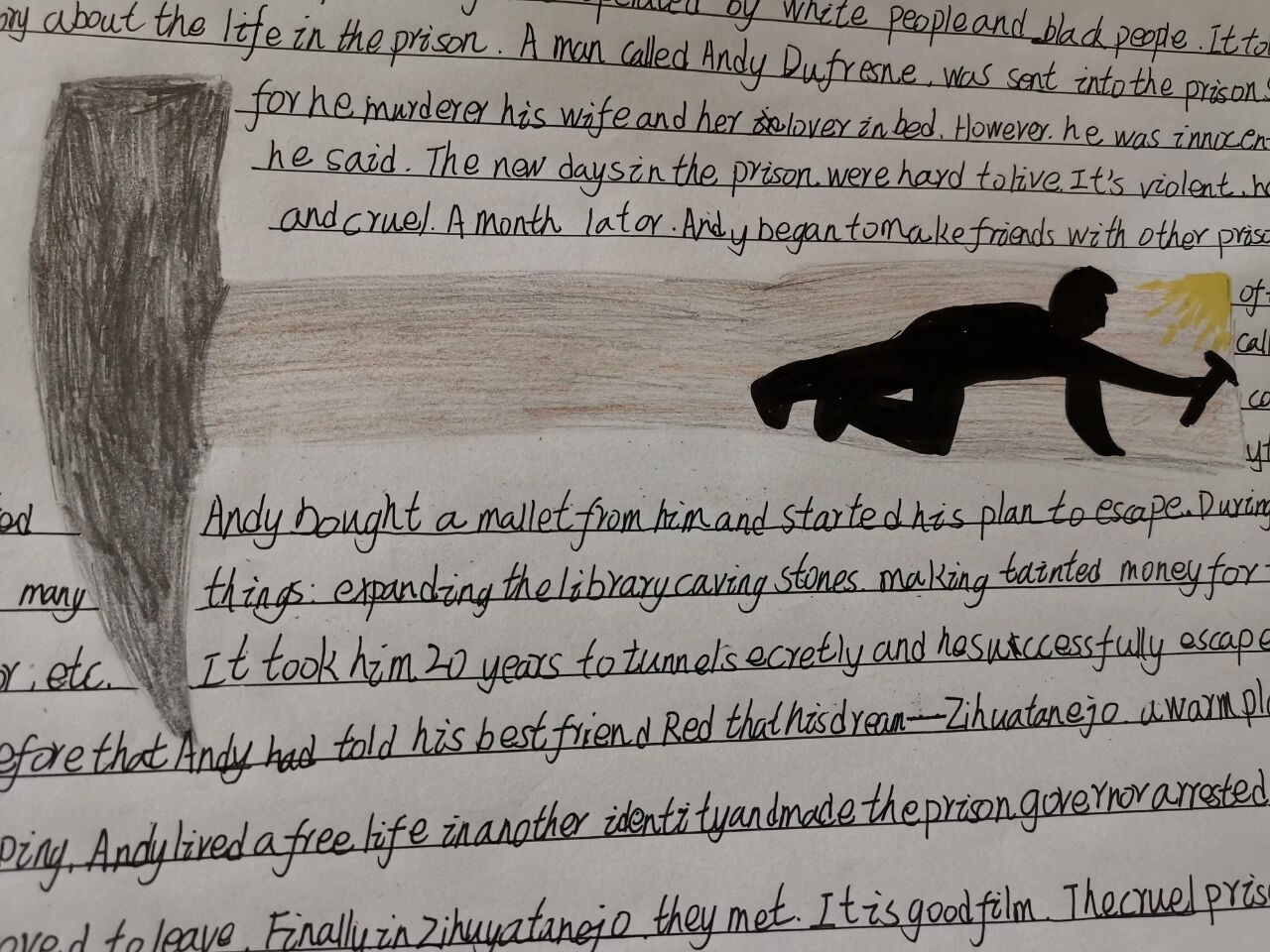 英文版肖申克的救赎手抄报