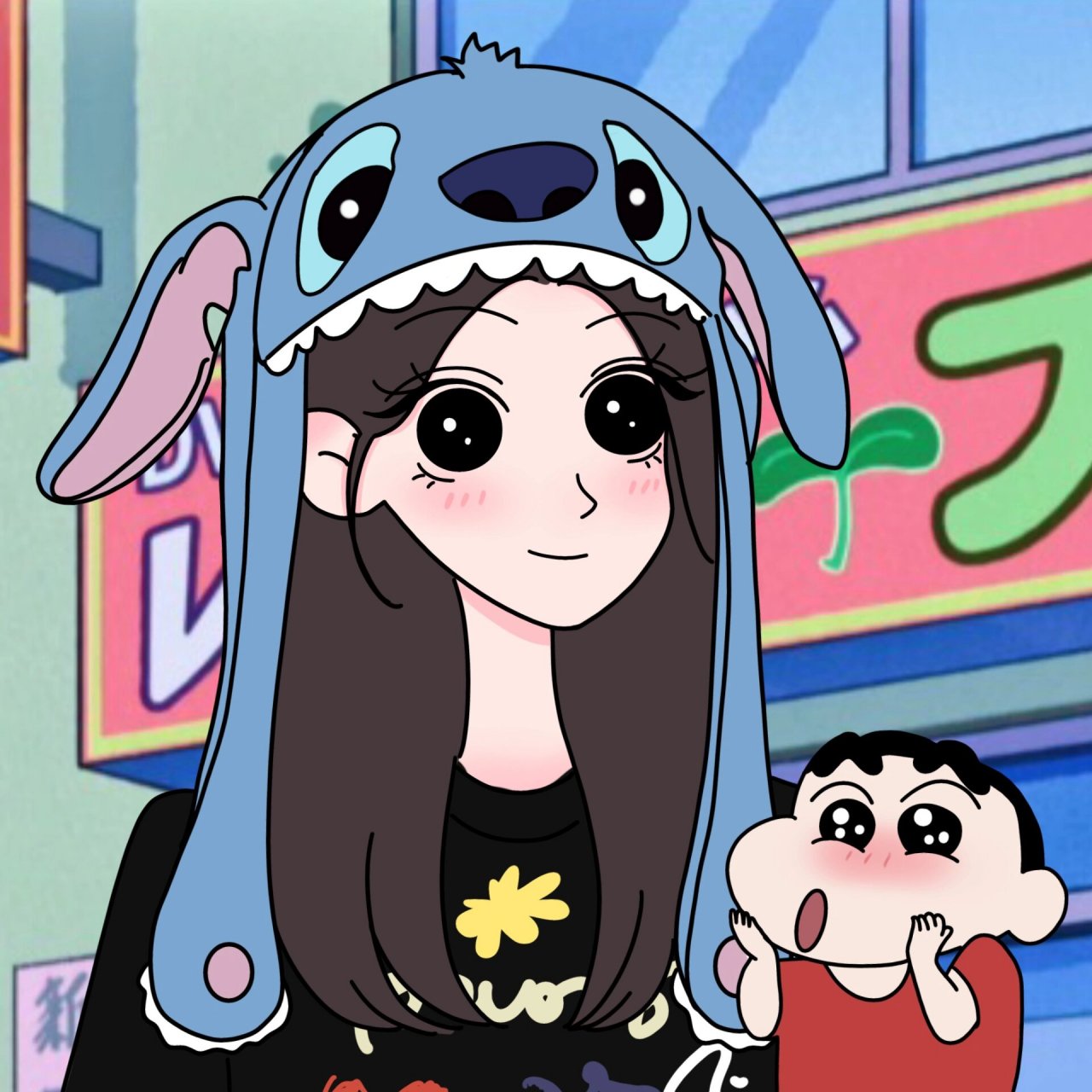 蜡笔小新娜娜子头像情侣头像 520