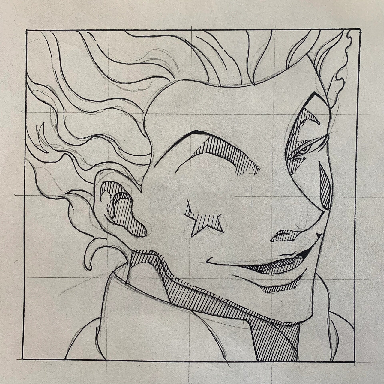 【全职猎人】系列 西索头像手绘过程 暑期结束,开始更新 难度:99