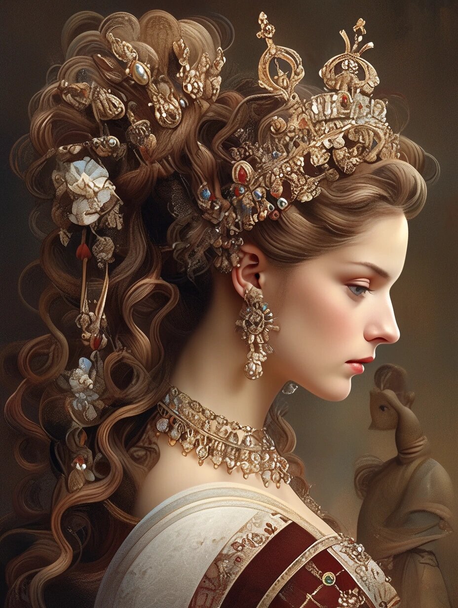 👑文艺复兴时期的贵族女性🔆古典头饰