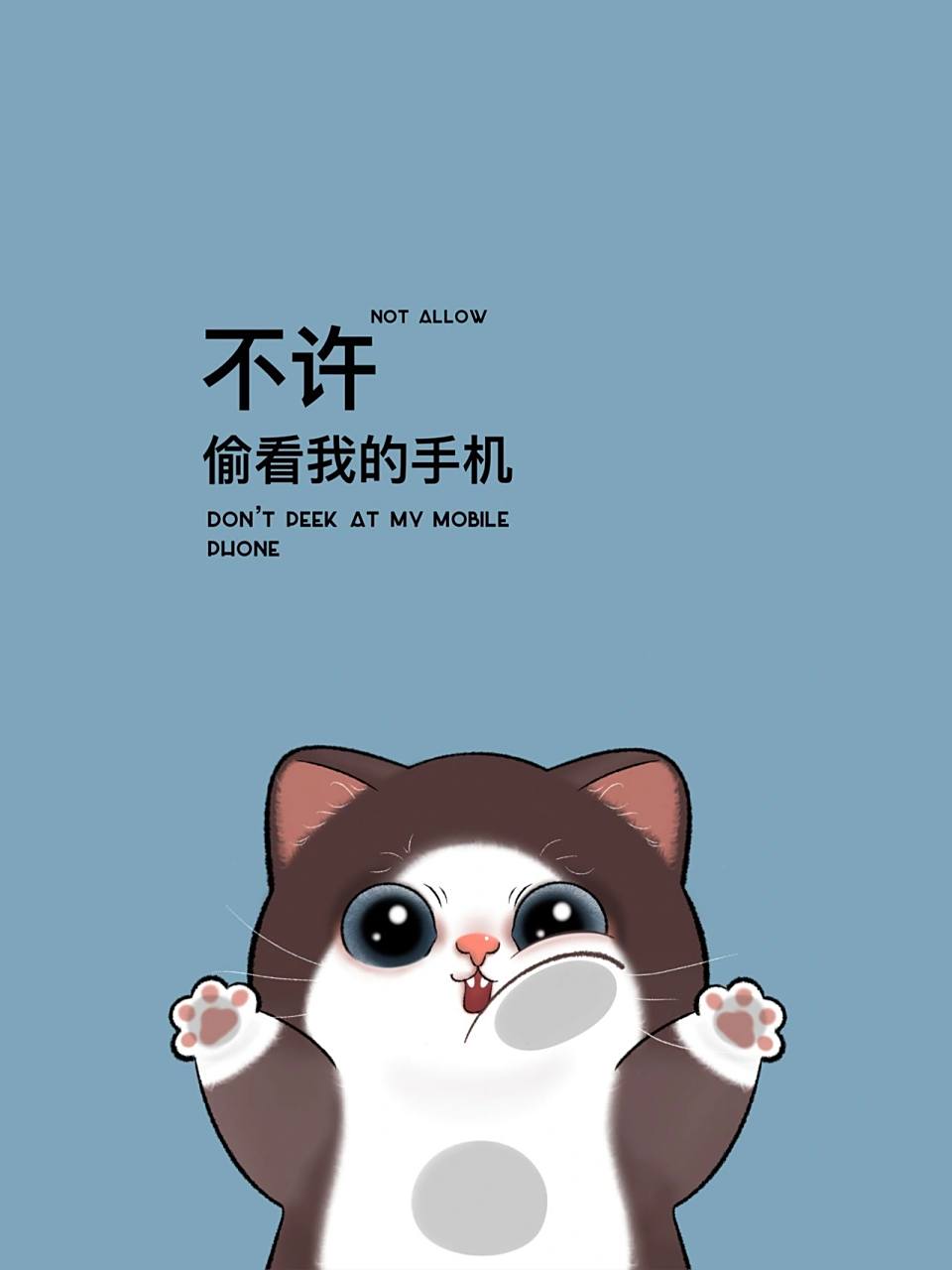 229期别偷看我手机可爱手机壳地毯壁纸推荐 今日份元气满满罗拉猫壁纸