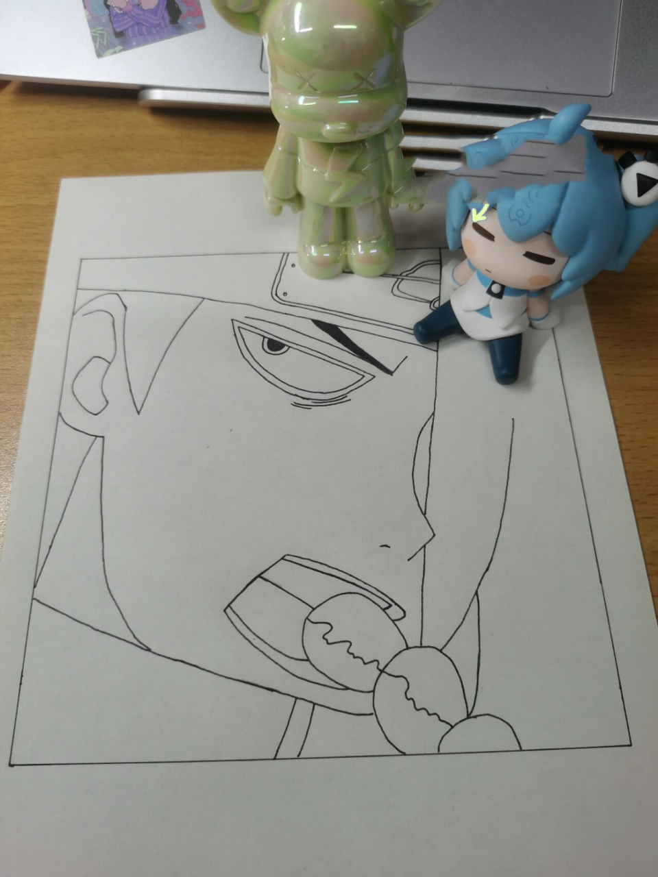 火影手绘|*迪达拉* 小迪小迪 终于画了小迪 临摹