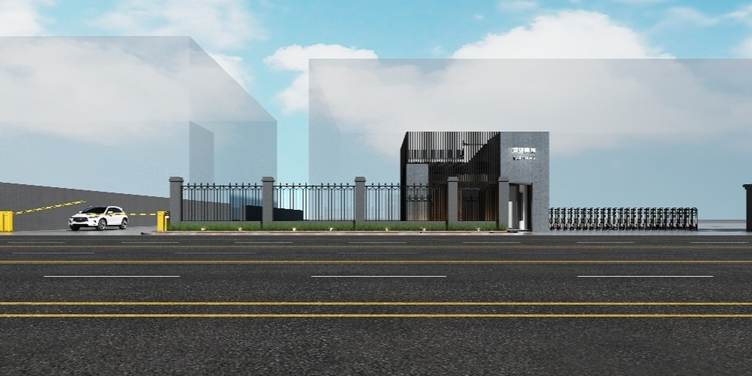 工厂大门效果图分享 单张效果图分享