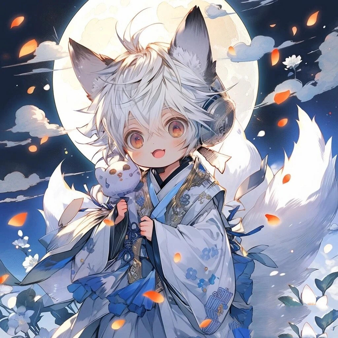 可爱小狐耳正太头像 原创