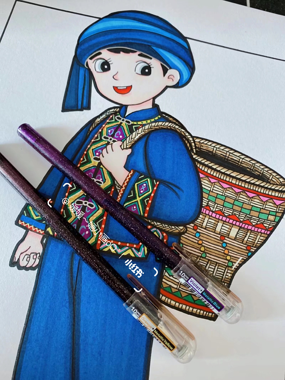 56个民族——土家族93         	 7815作品收录于婳小画原创