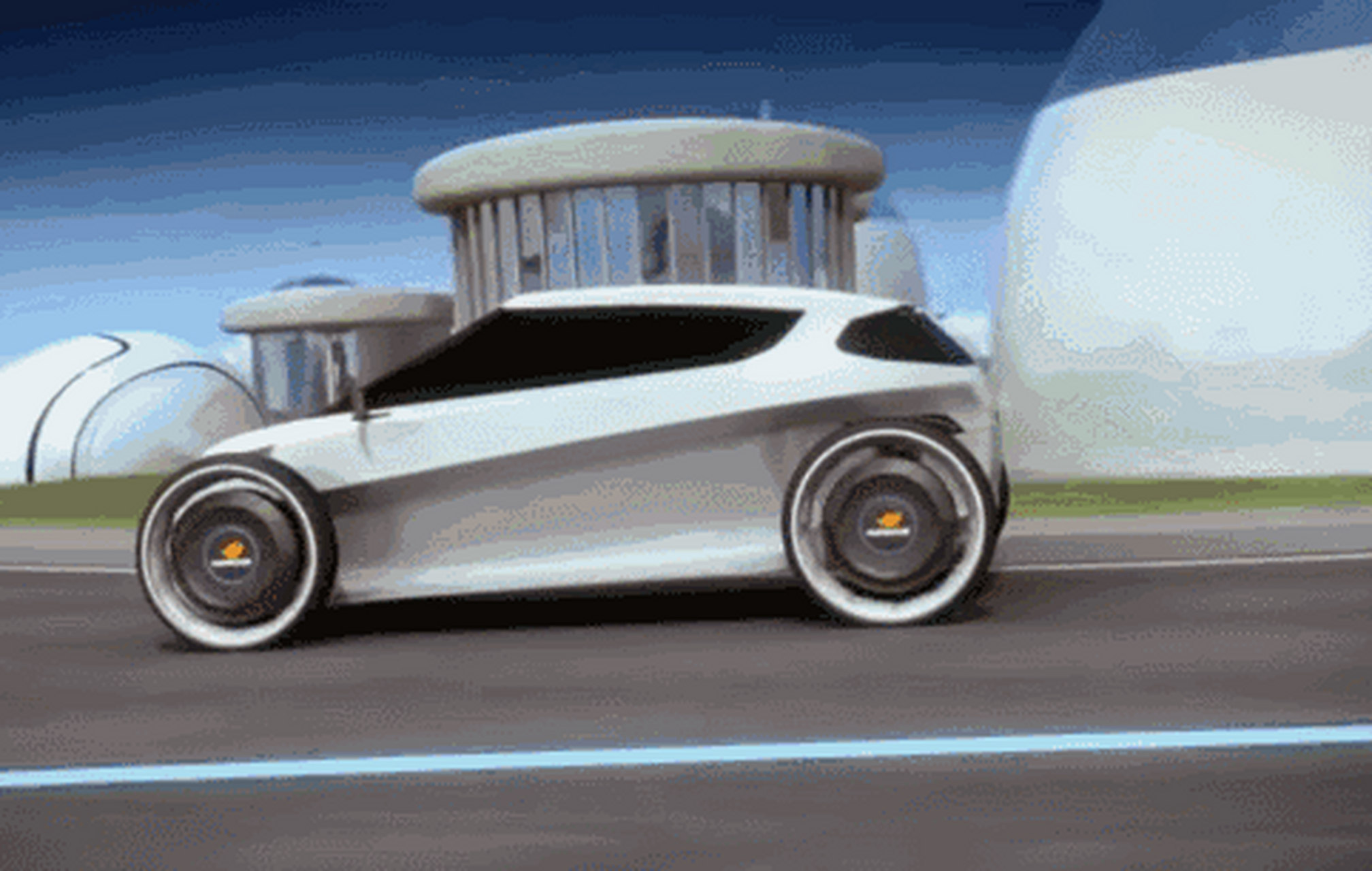 超酷炫磁悬浮轮胎!