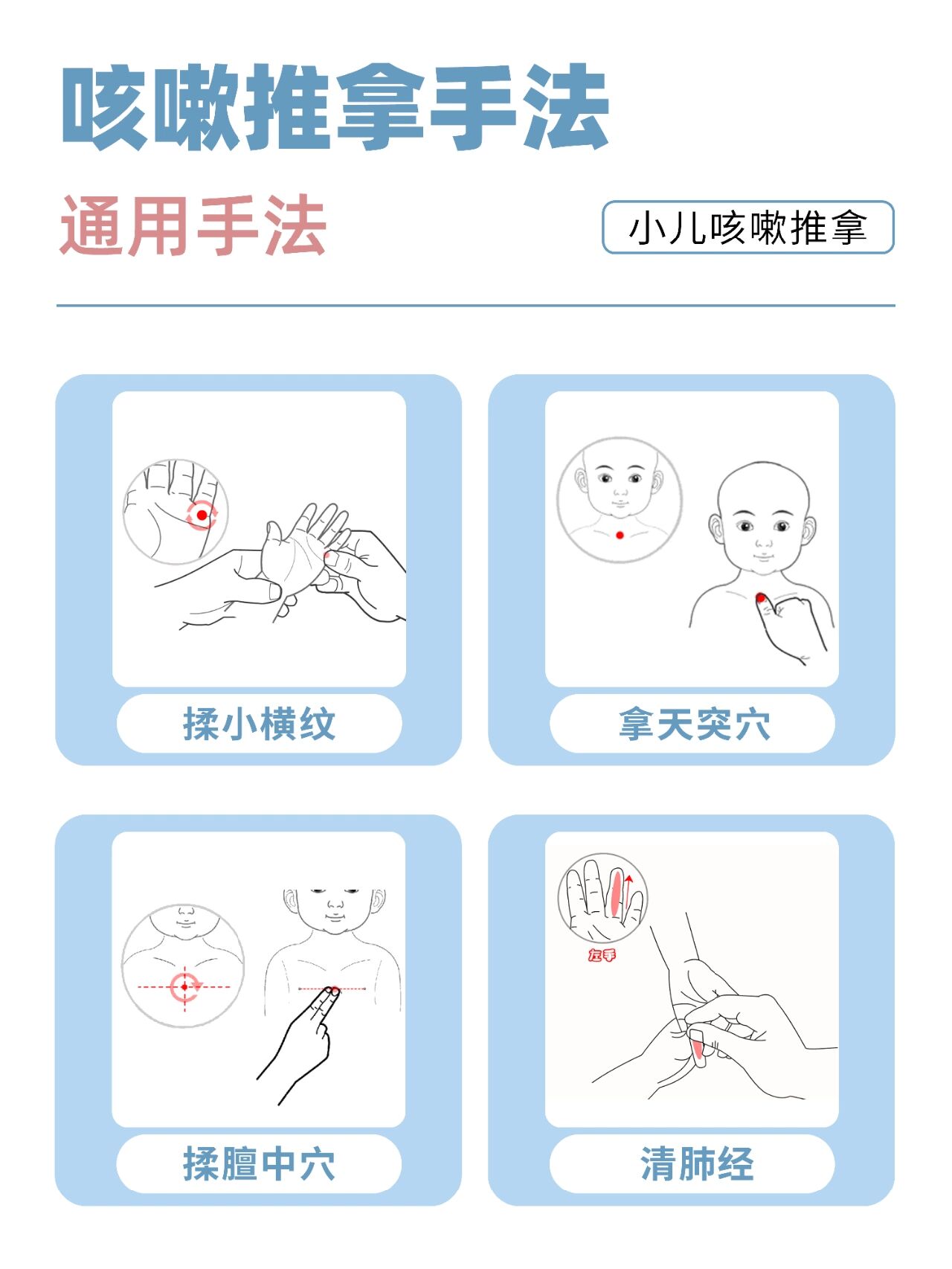 ??今天跟各位家长们分享一些简单实用的宝宝推拿手法来缓解