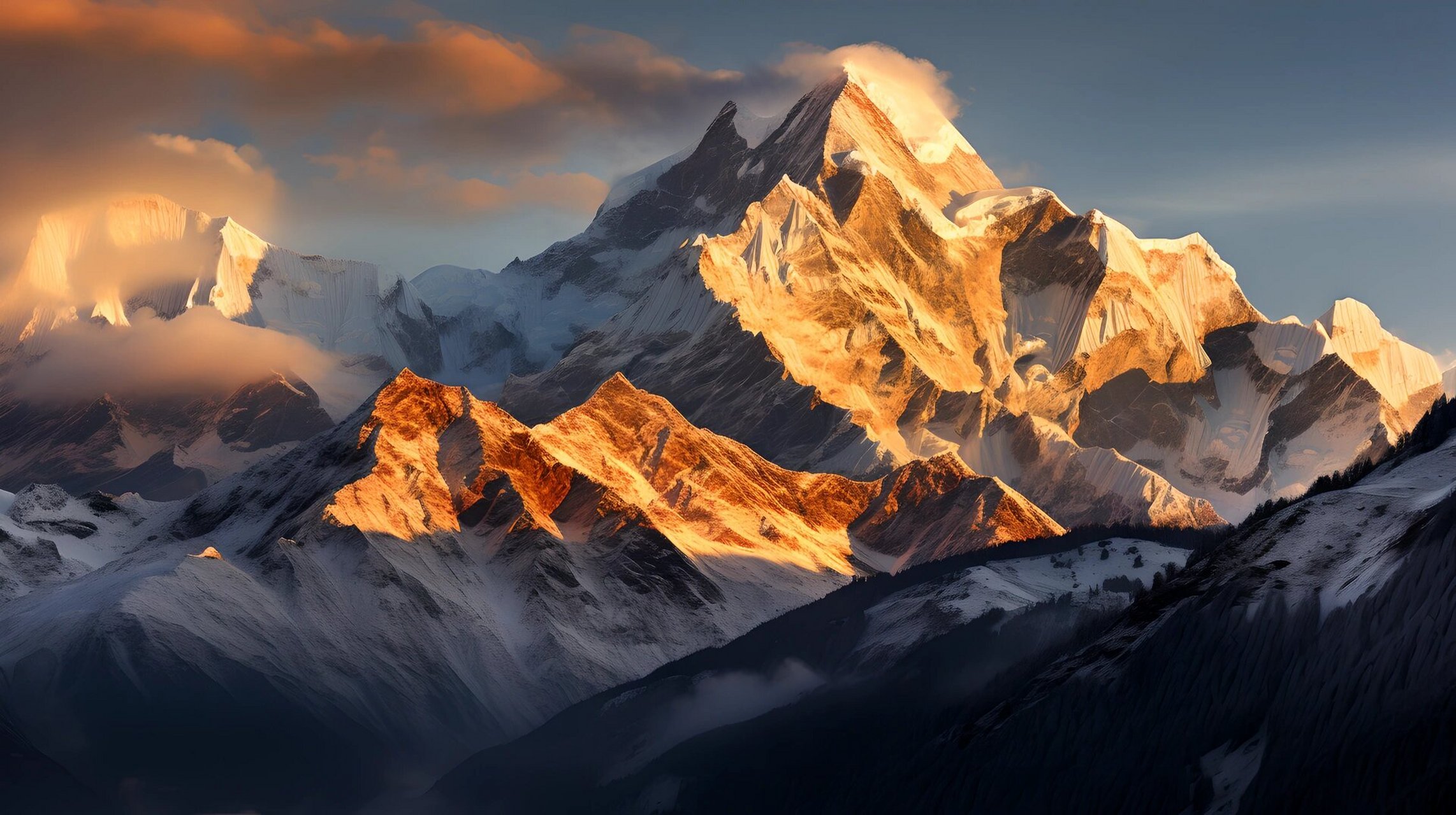 9515电脑壁纸| 7点03 日照金山