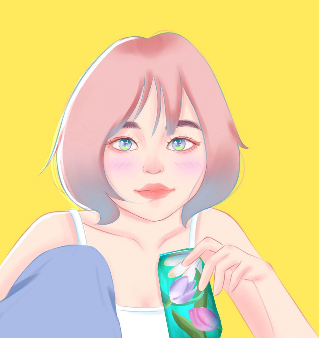 卡通头像|短发女孩