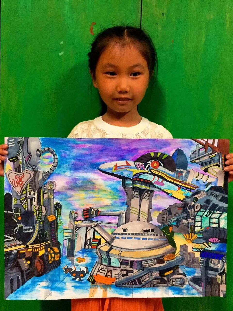 二年级科幻画作品.