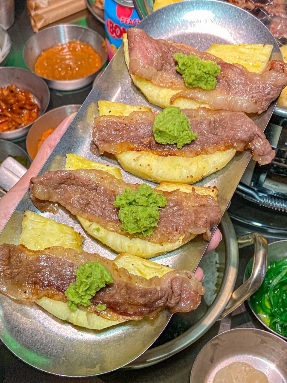 鲜山葵烤肉吼吼吃啊!