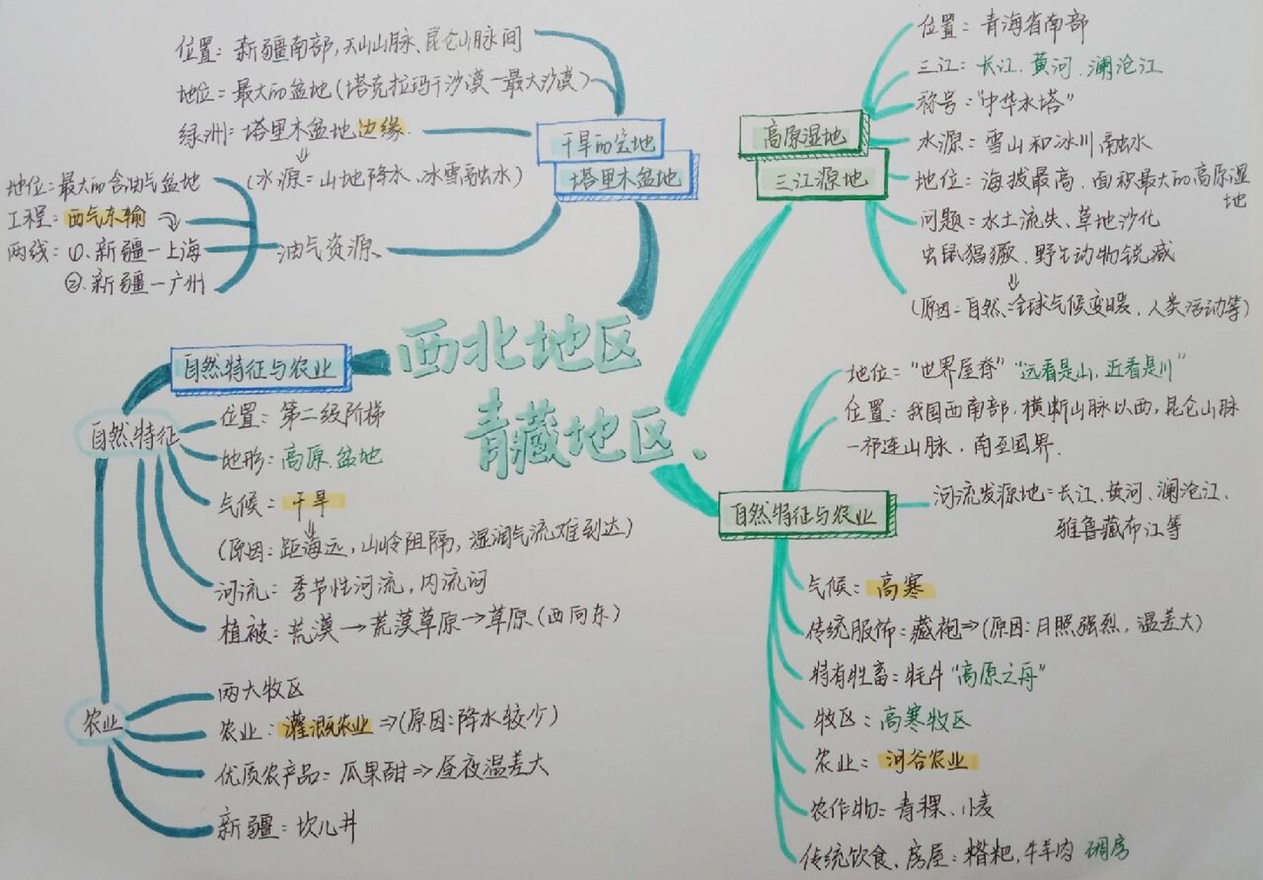 地理青藏地区手抄报图片