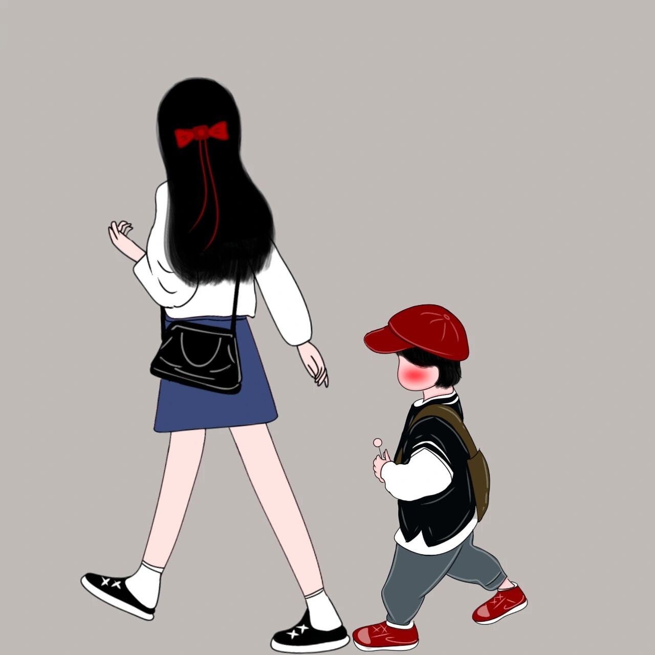 原创手绘两宝姐弟兄妹头像无水印 生了两儿子,有人羡慕,有人说三道四