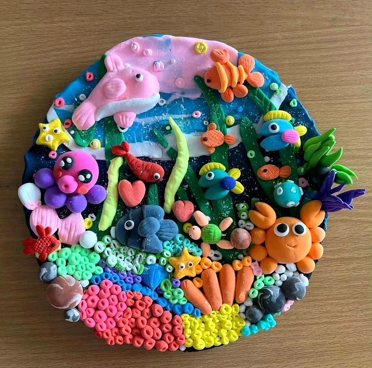 超轻粘土—海底世界 #海底世界# #超轻粘土# #橡皮泥手工制作