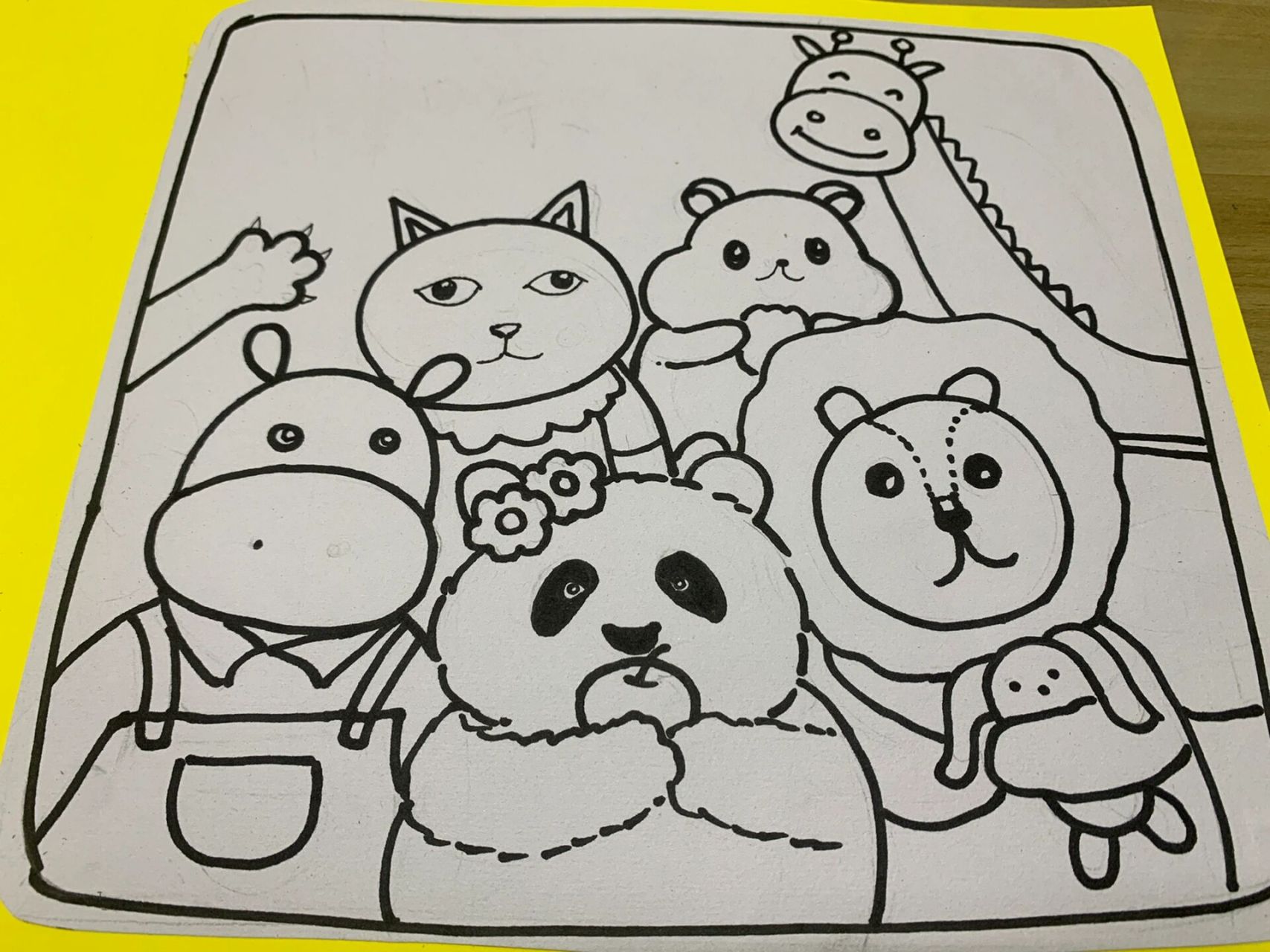 五月:动物主题创意画