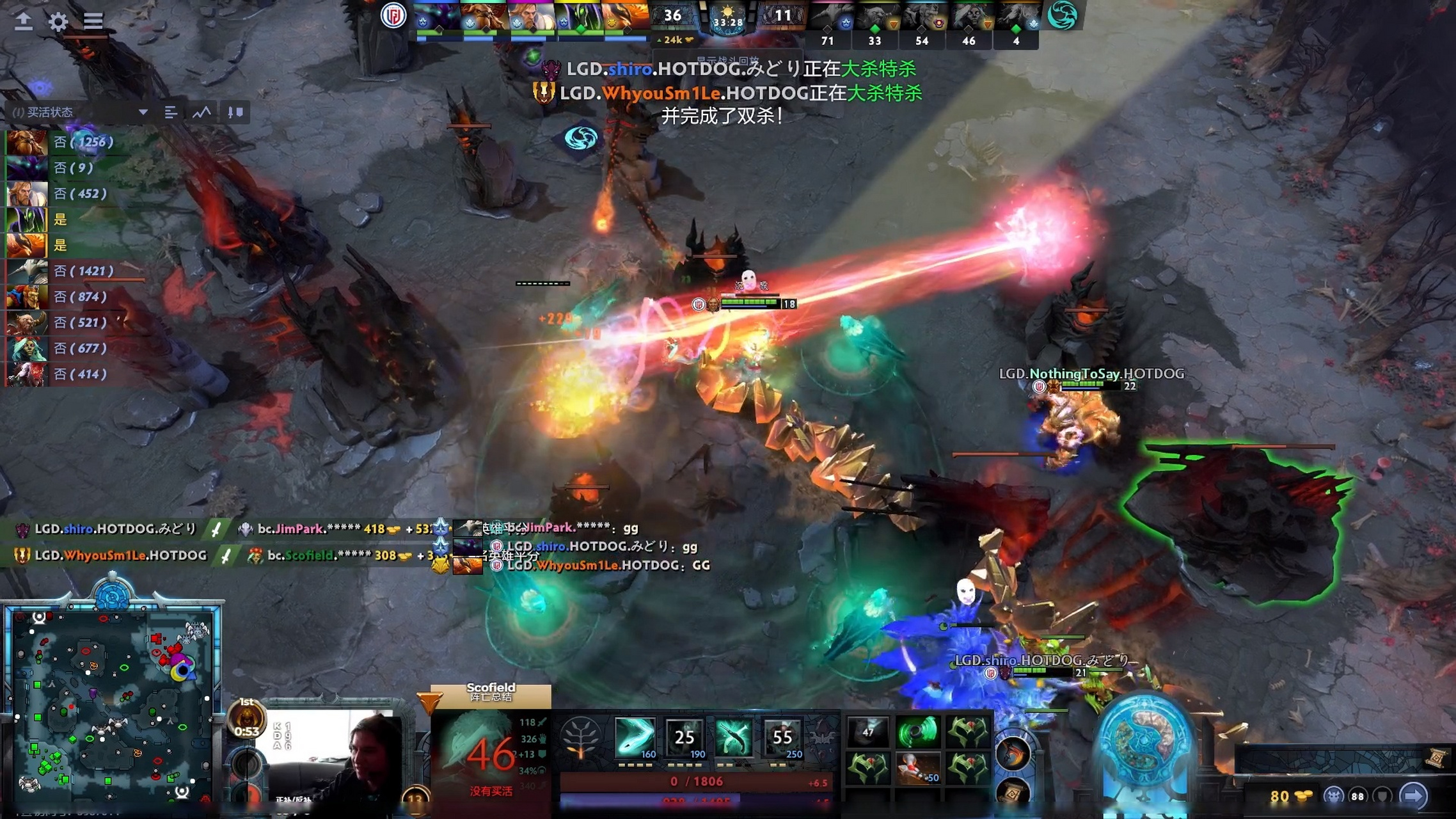 lgd 2-0 bc bc一选的斯温被重重针对,小牛出到跳全能出到魔晶以后,lgd