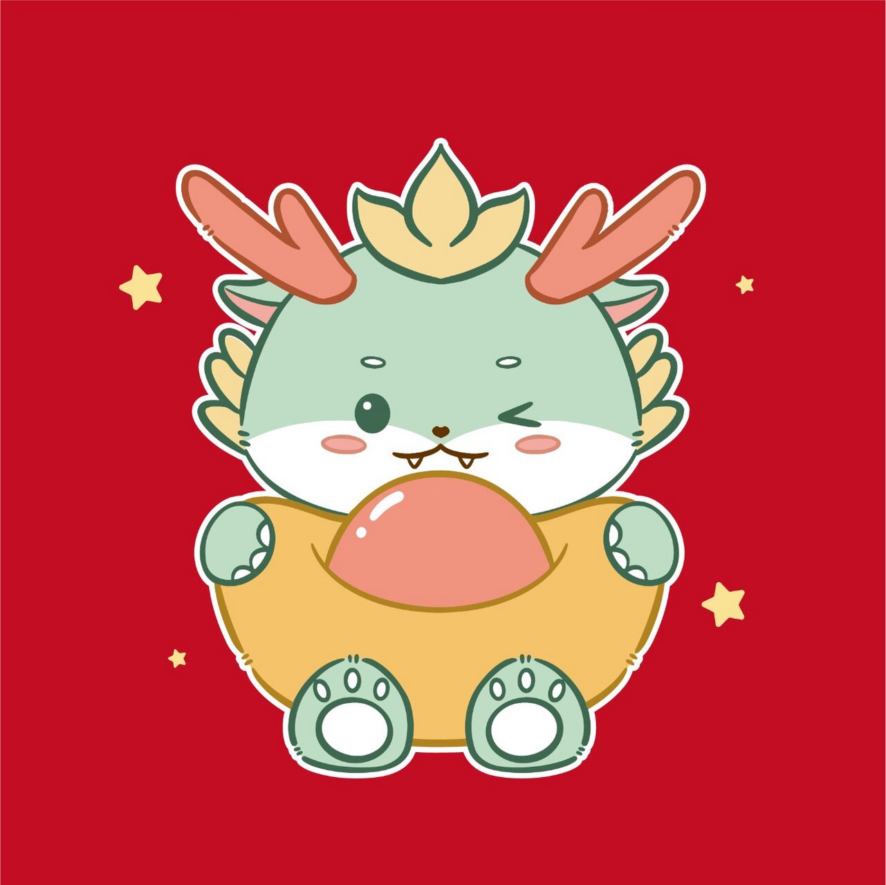 龙年头像分享小青龙 原创设计 版权所有 商用授权 #卡通龙#0202