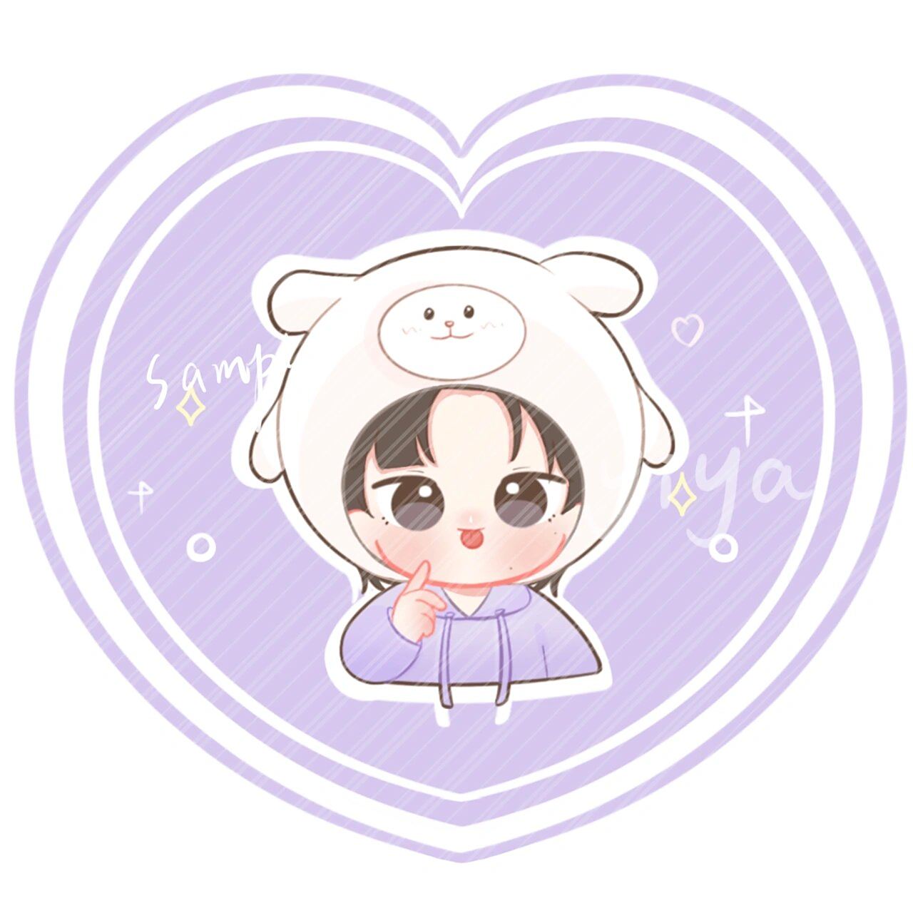 q版案例|tnt时代少年团 七个头套稿稿00989106999598