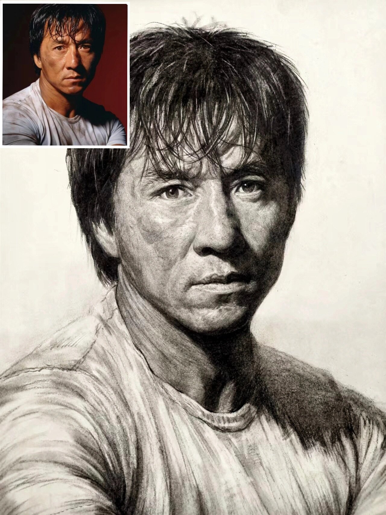 明星写生 | 素描成龙