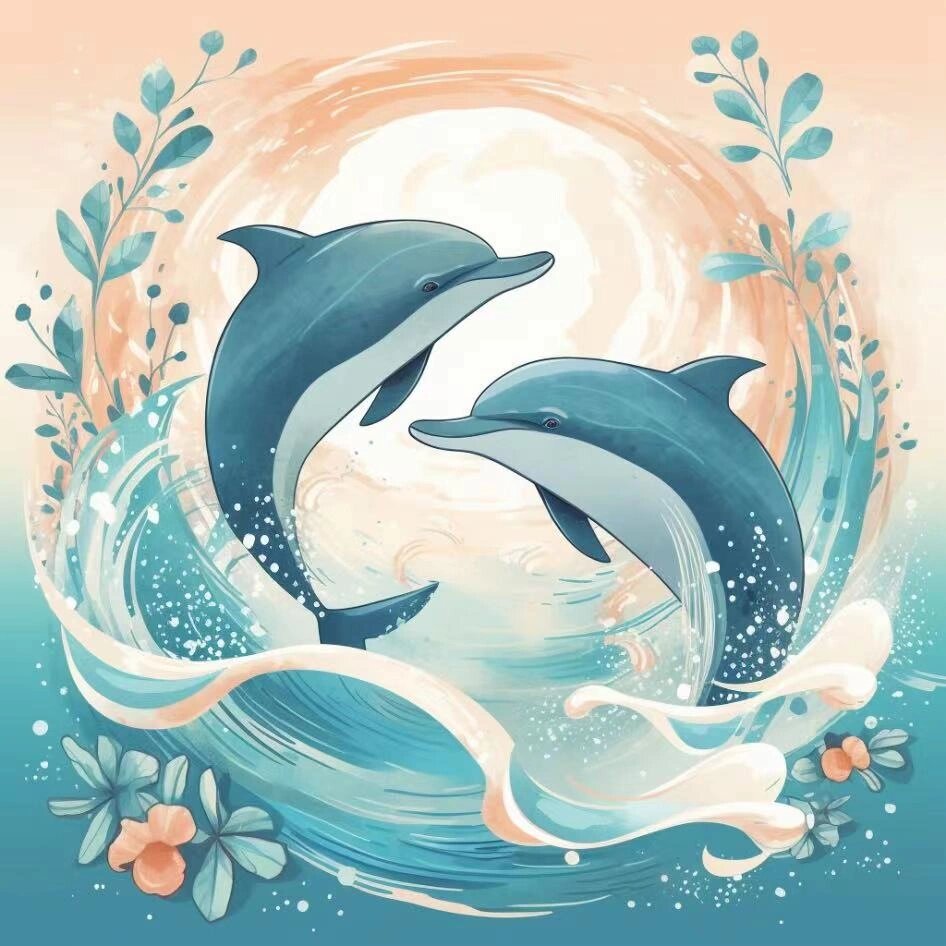 可爱的海豚