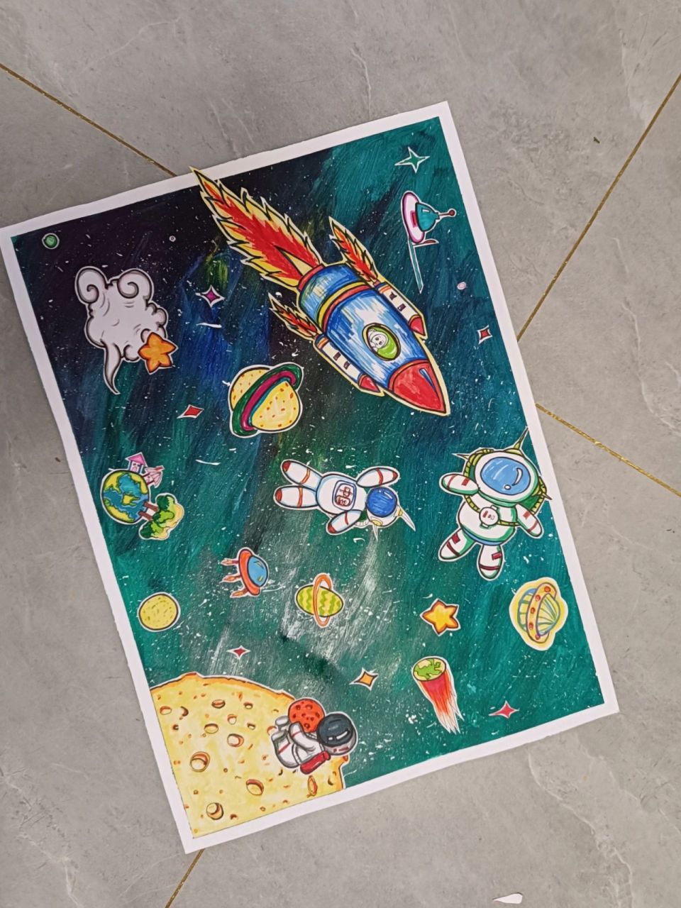 科技创新绘画小学生作品 科技创新绘画小学生作品