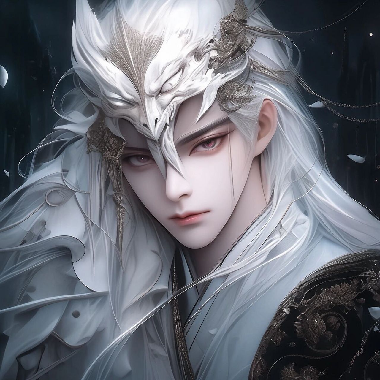 面具男|古风头像二次元头像|男生头像