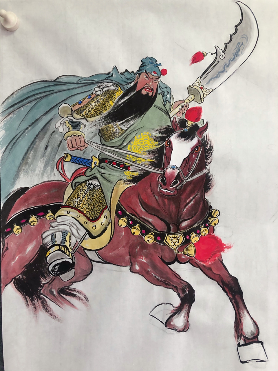 《关公神威图》 美髯公千里走单骑