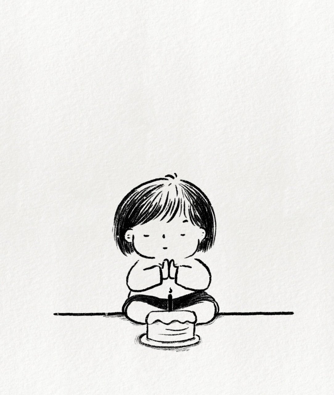 可爱简笔画教程:生日时帮忙许愿 一条五元97 学会这个简笔画 以后过