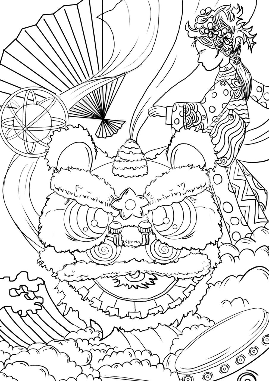 学生主题板绘非物质文化遗产