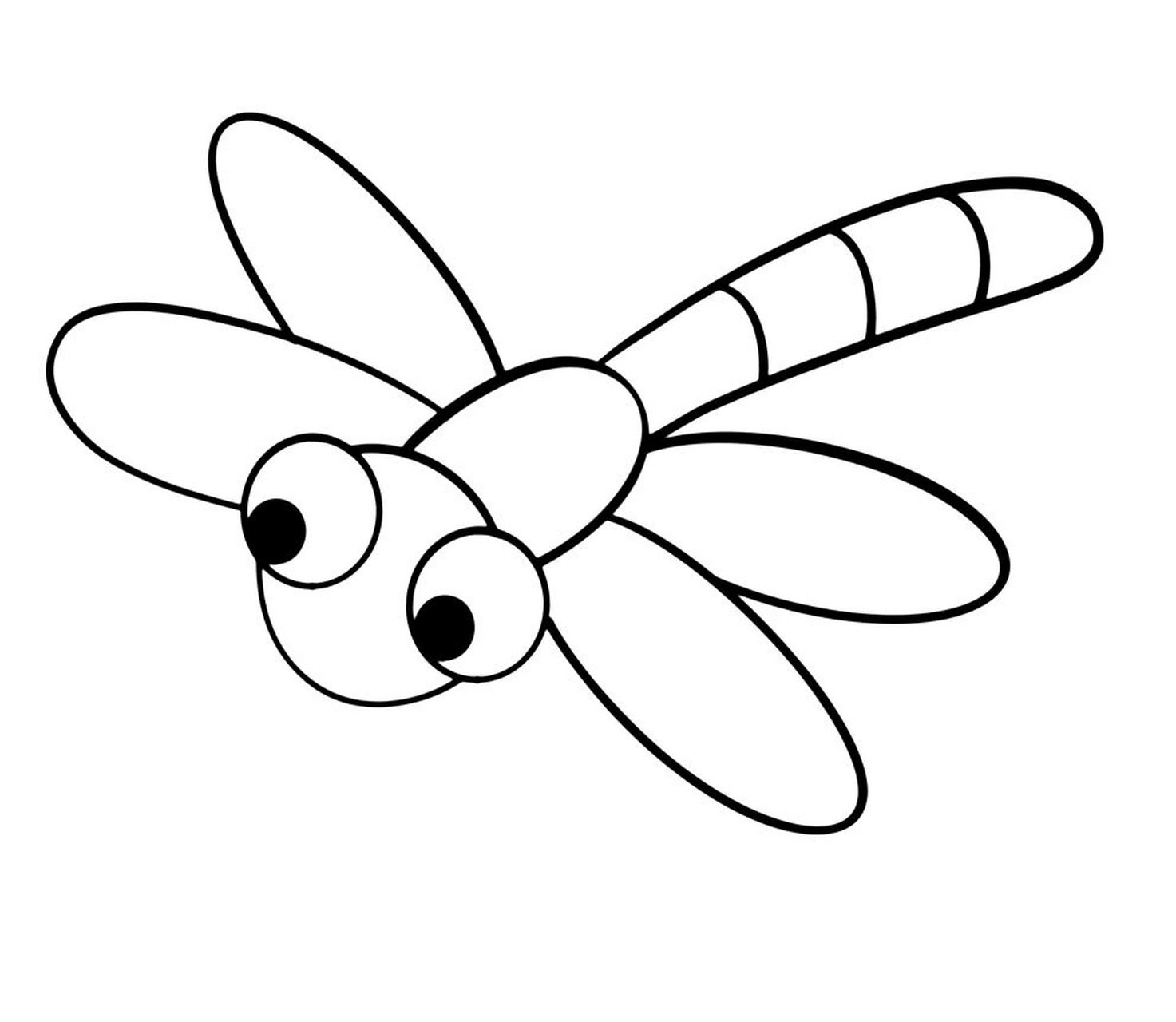 蜻蜓荷叶 简笔画图片