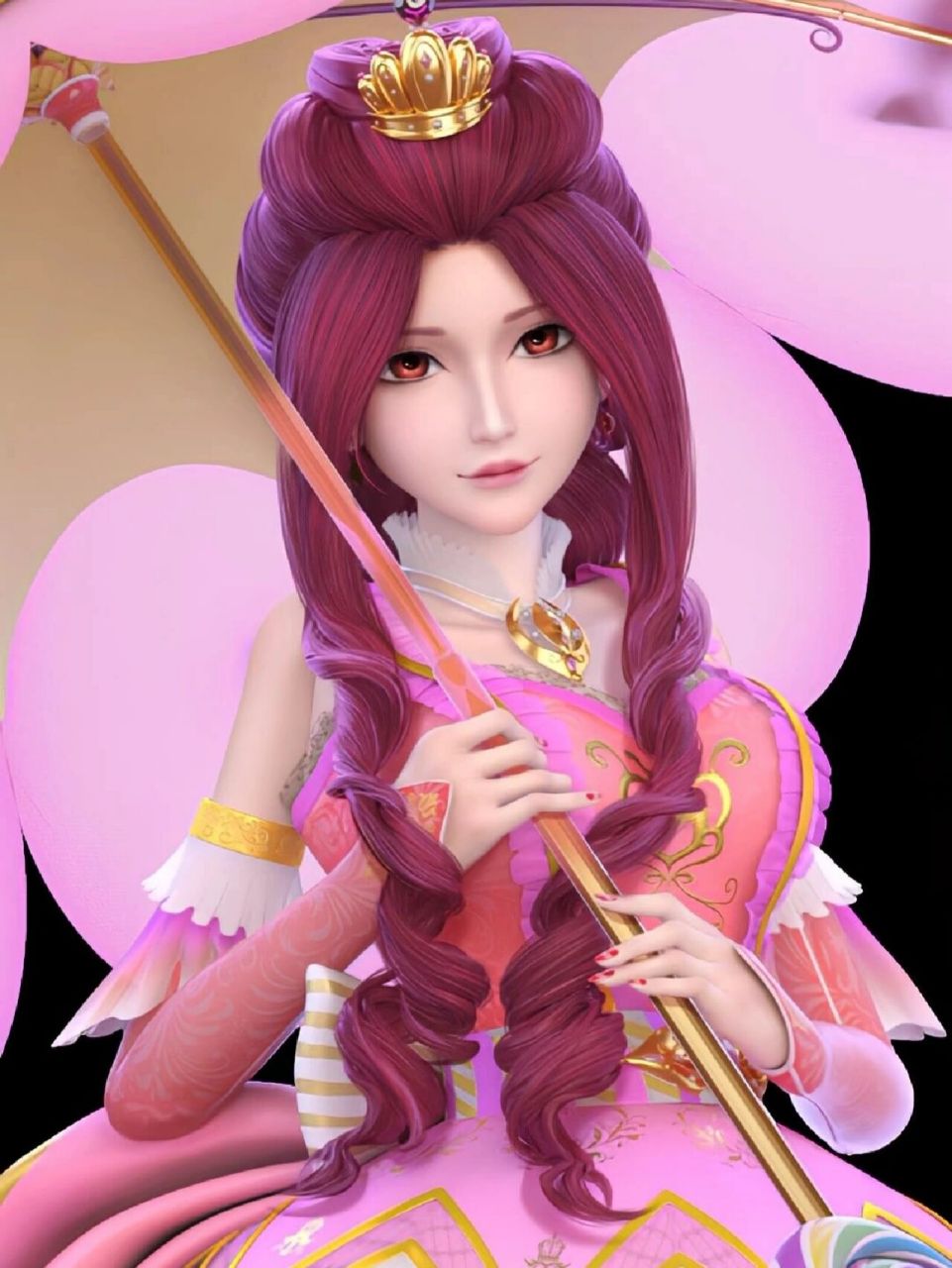 叶罗丽茉莉图片    如果茉莉不是金王妃的话,第一个建模也挺好看的