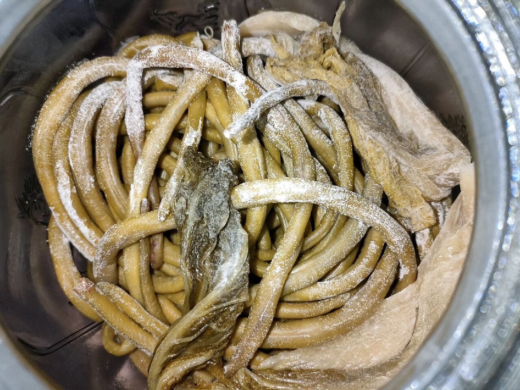 泡的酸菜是不是发霉了 是坏了吗,怎么会这样.