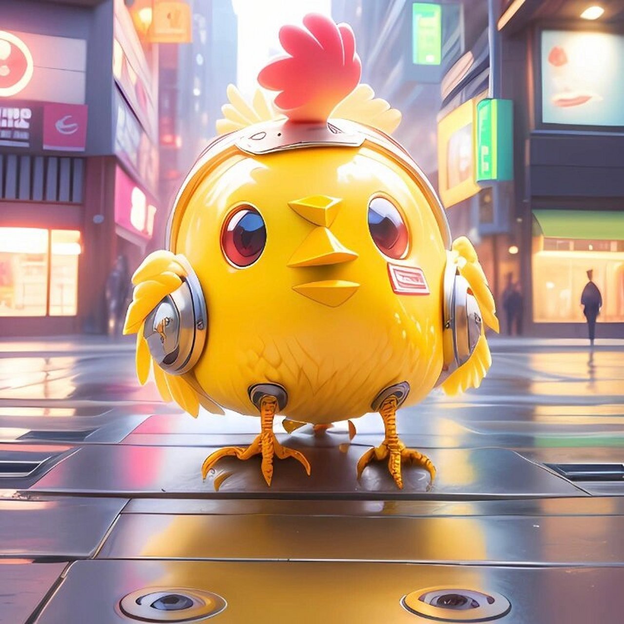 未来主义十二生肖微信头像(酉鸡)