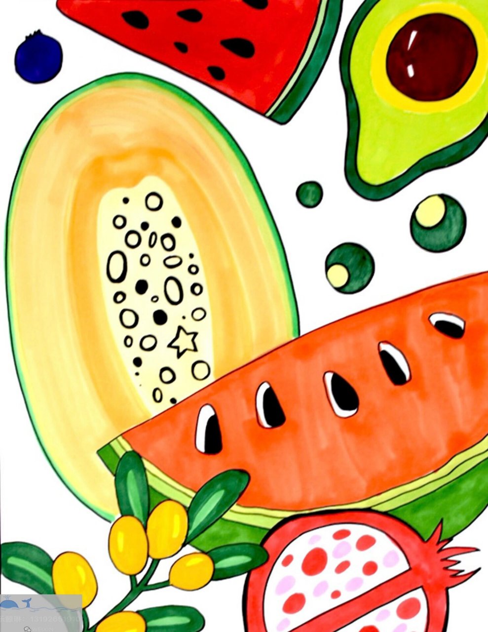 《有趣的水果切面》创意美术96 通过引导和观察,感受到生活中存在的