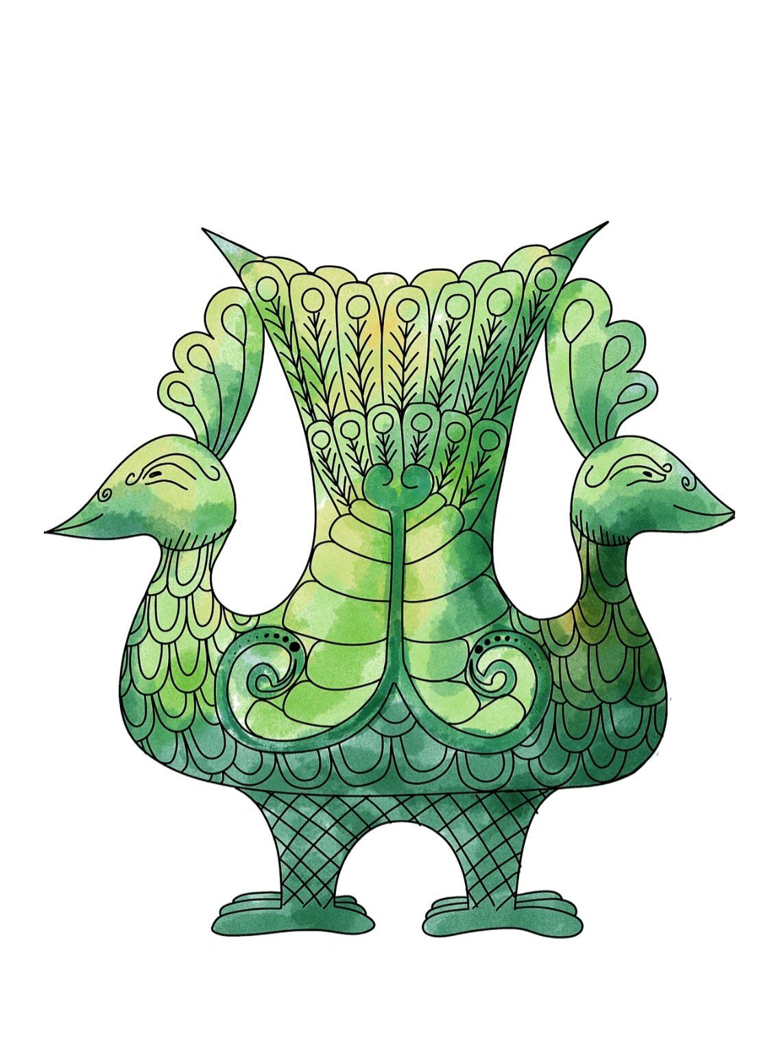 青铜器 儿童创意画8-10