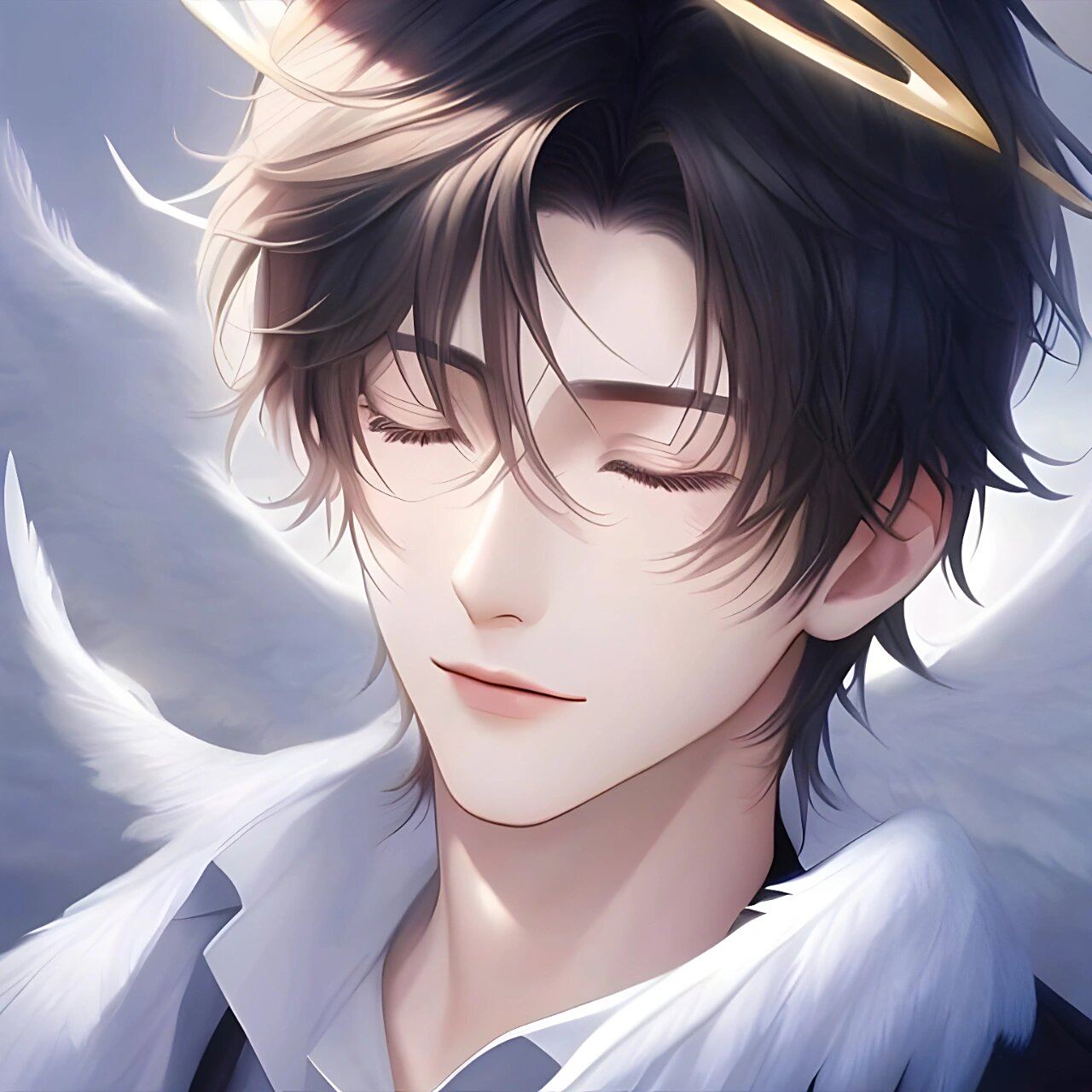 glow男头像关键词(神明,天使) 全彩cg,蔡徐坤 帅哥,短发(boy),整齐