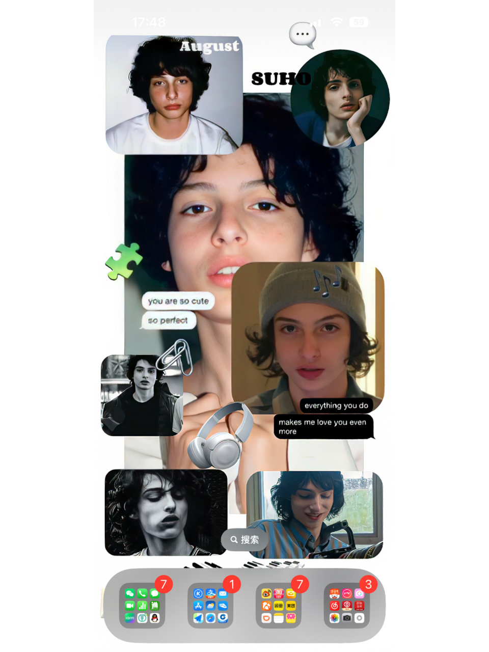 壁纸分享61怪奇物语壁纸 图二可自截/用消除笔消除 围脖有原图 id