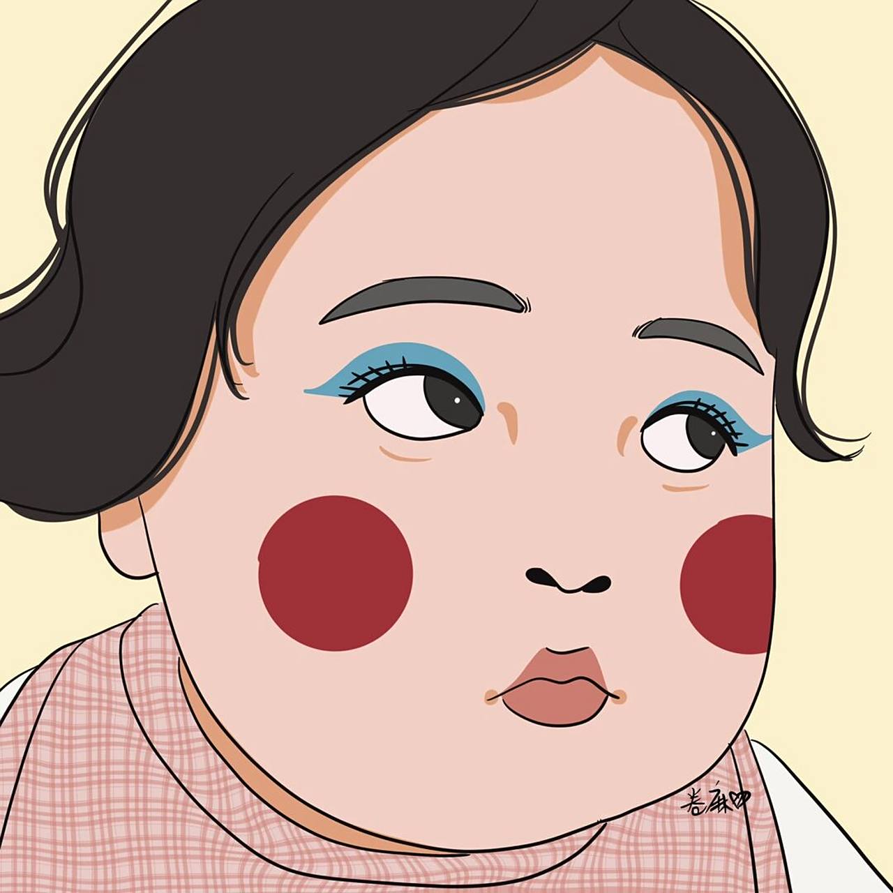 插画 | 丑萌头像 |你最喜欢什么颜色71酸辣粉 图片92二改92商用