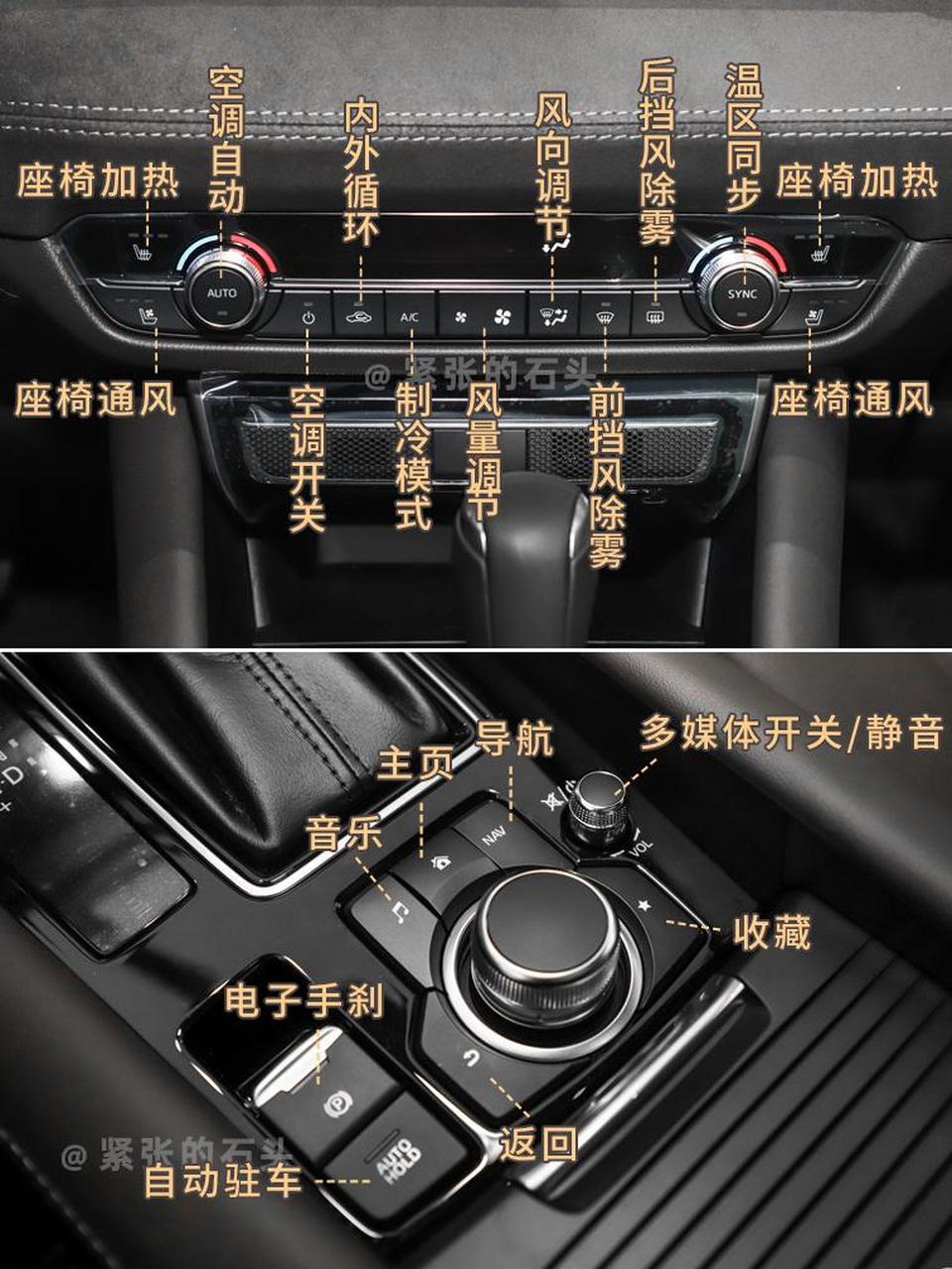 马自达阿特兹按键说明图解来啦