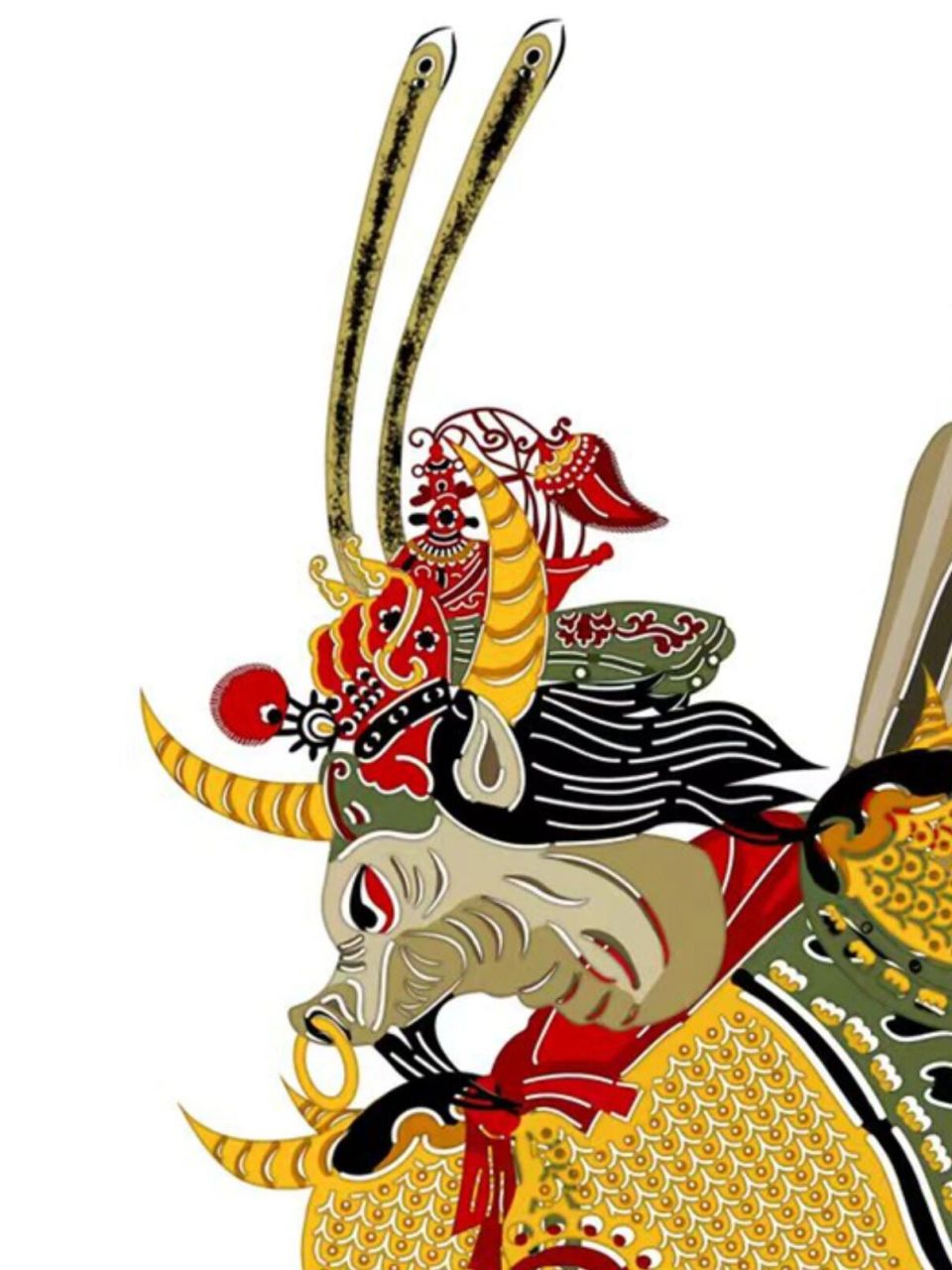 原创皮影 西游记 牛魔王909595     图片已注册版权 转载请注明