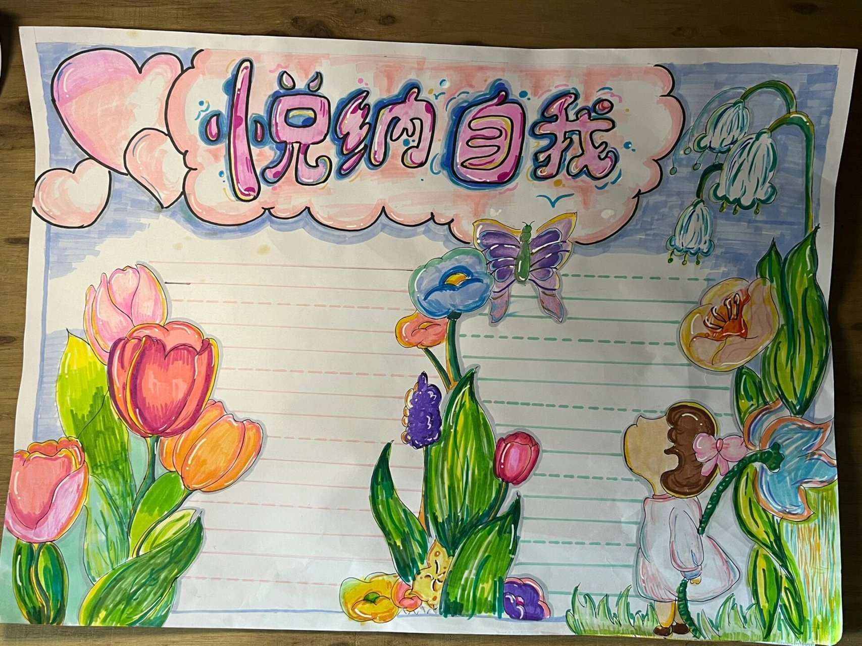 "悦纳自我"心理手抄报 非原创