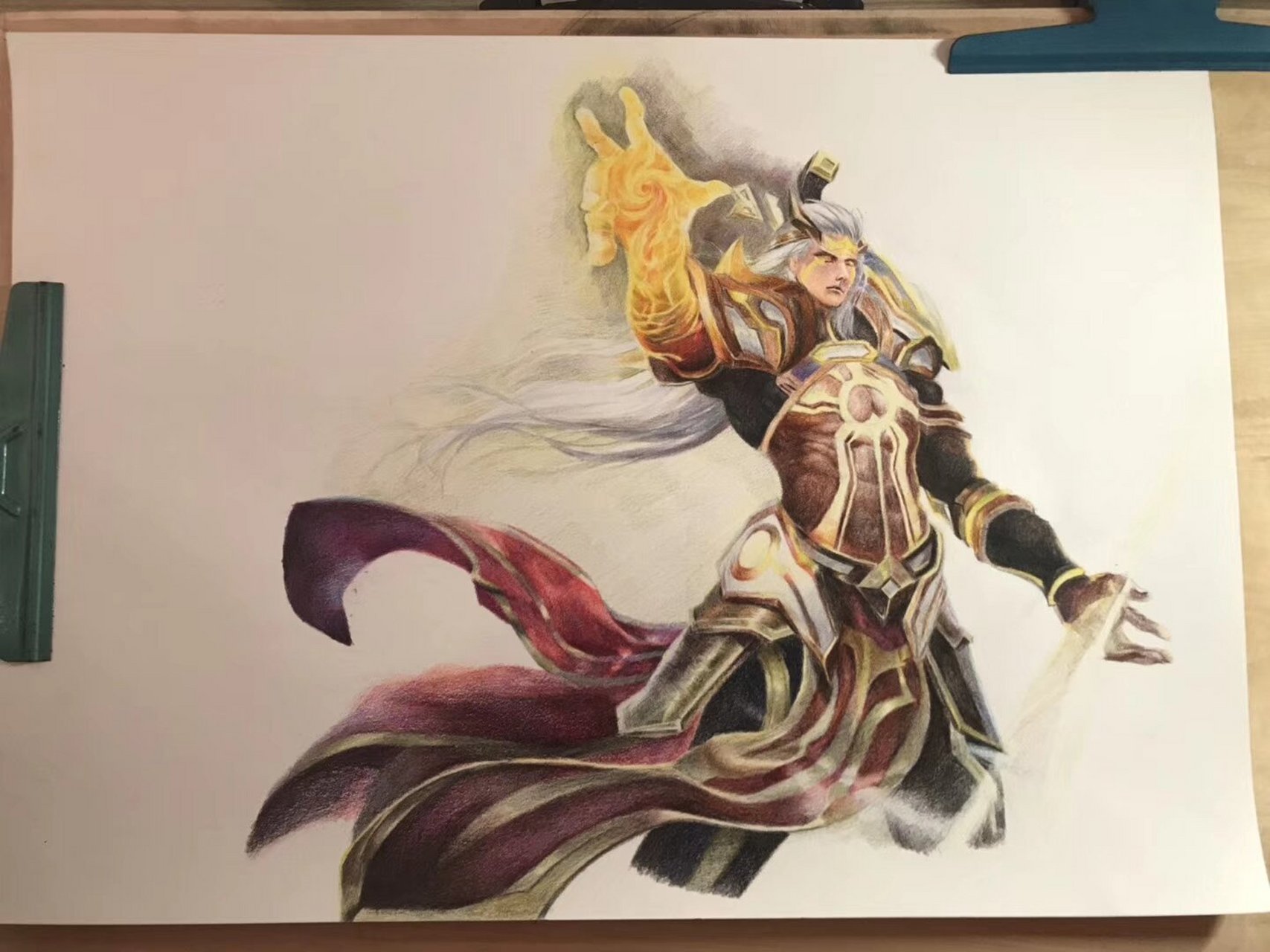 王者荣耀英雄后羿(彩铅)