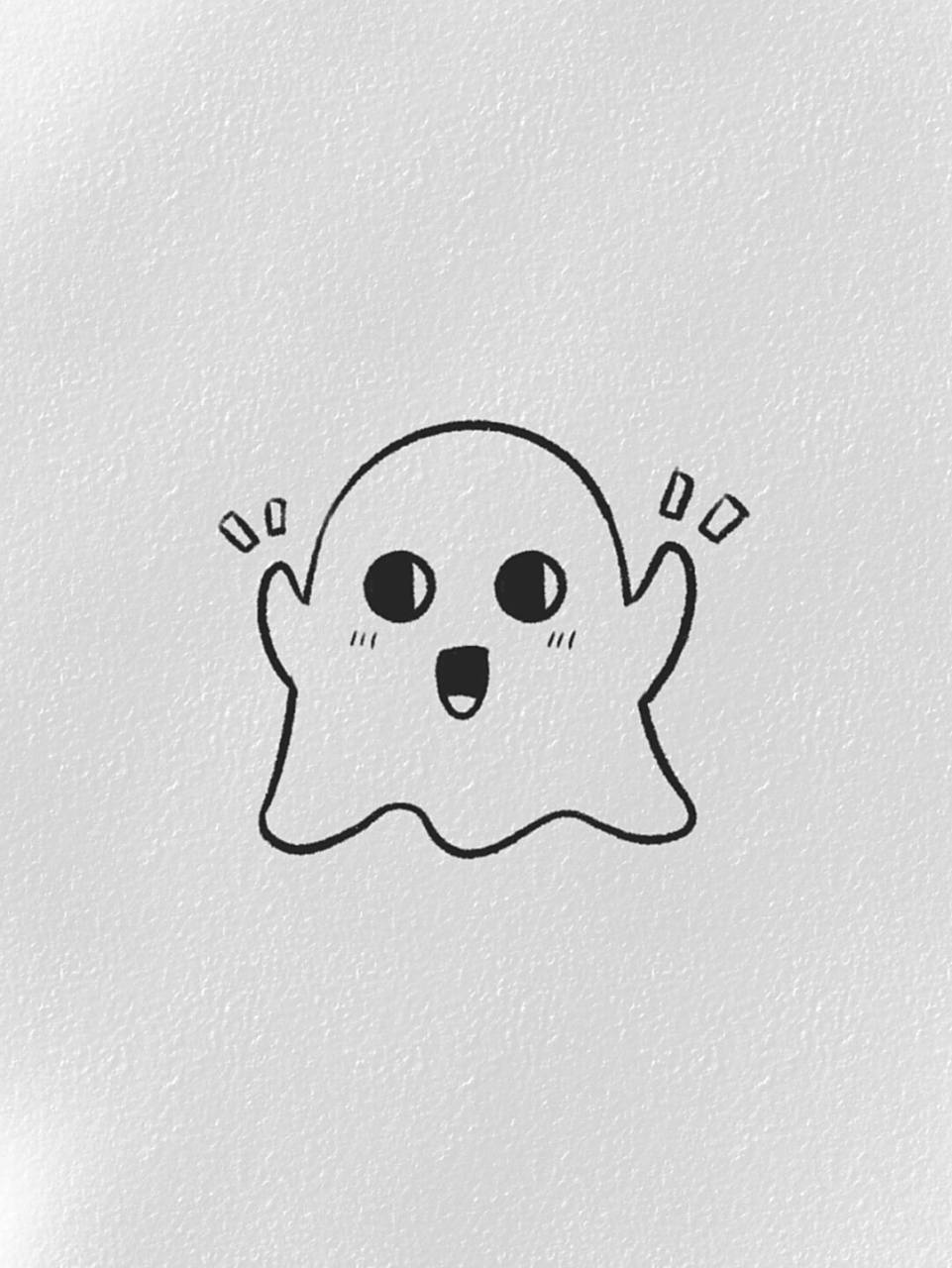 简笔画 | 万圣节素材| 假如幽灵有表情… #procreate绘画# #可爱简笔