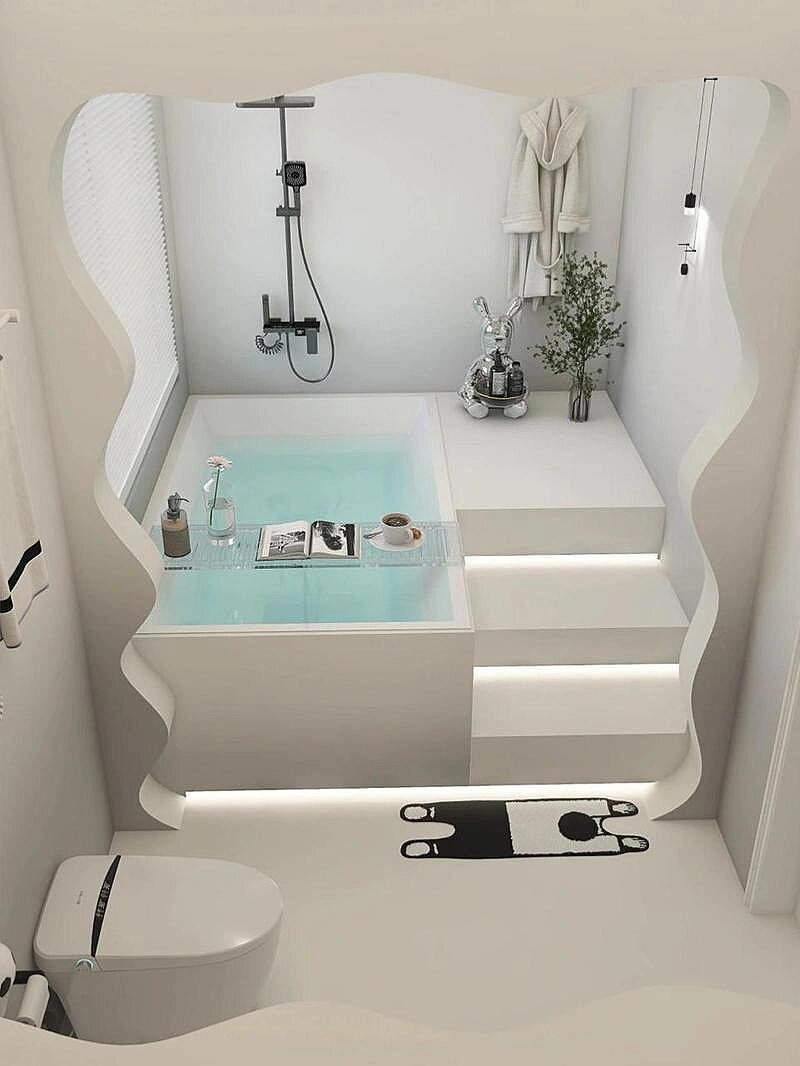 网红自砌浴缸才不是智商税!美观实用超值!