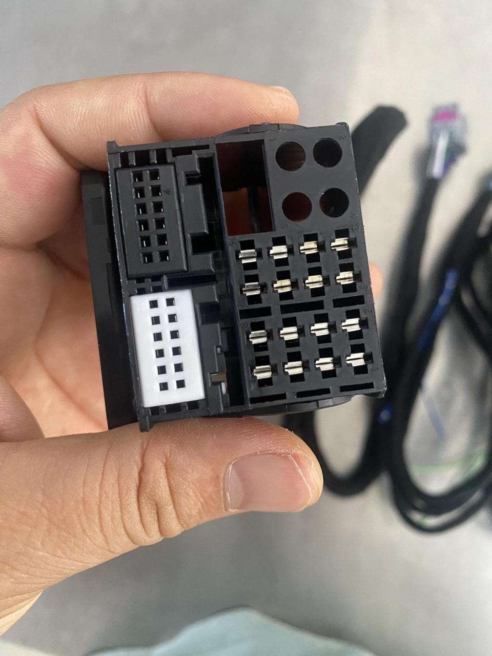 大众187a187b无损加装蓝宝456功放4进入8出专用线,功放线束1.