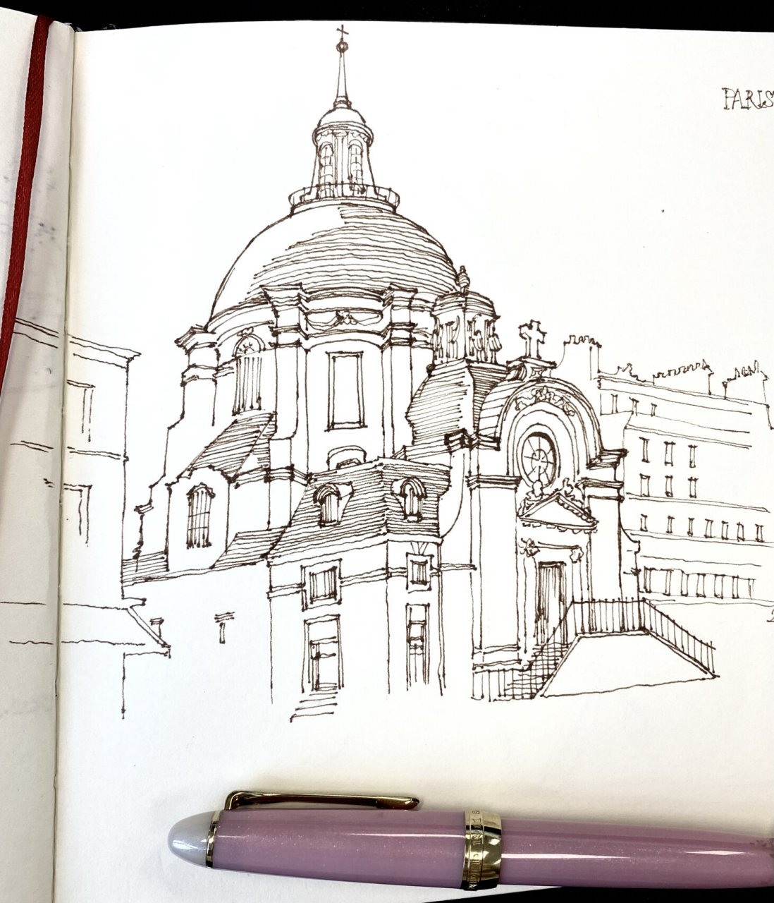 钢笔画|欧洲建筑速写3幅 临摹来自:陈新生老师的速写作品 	 今年画的