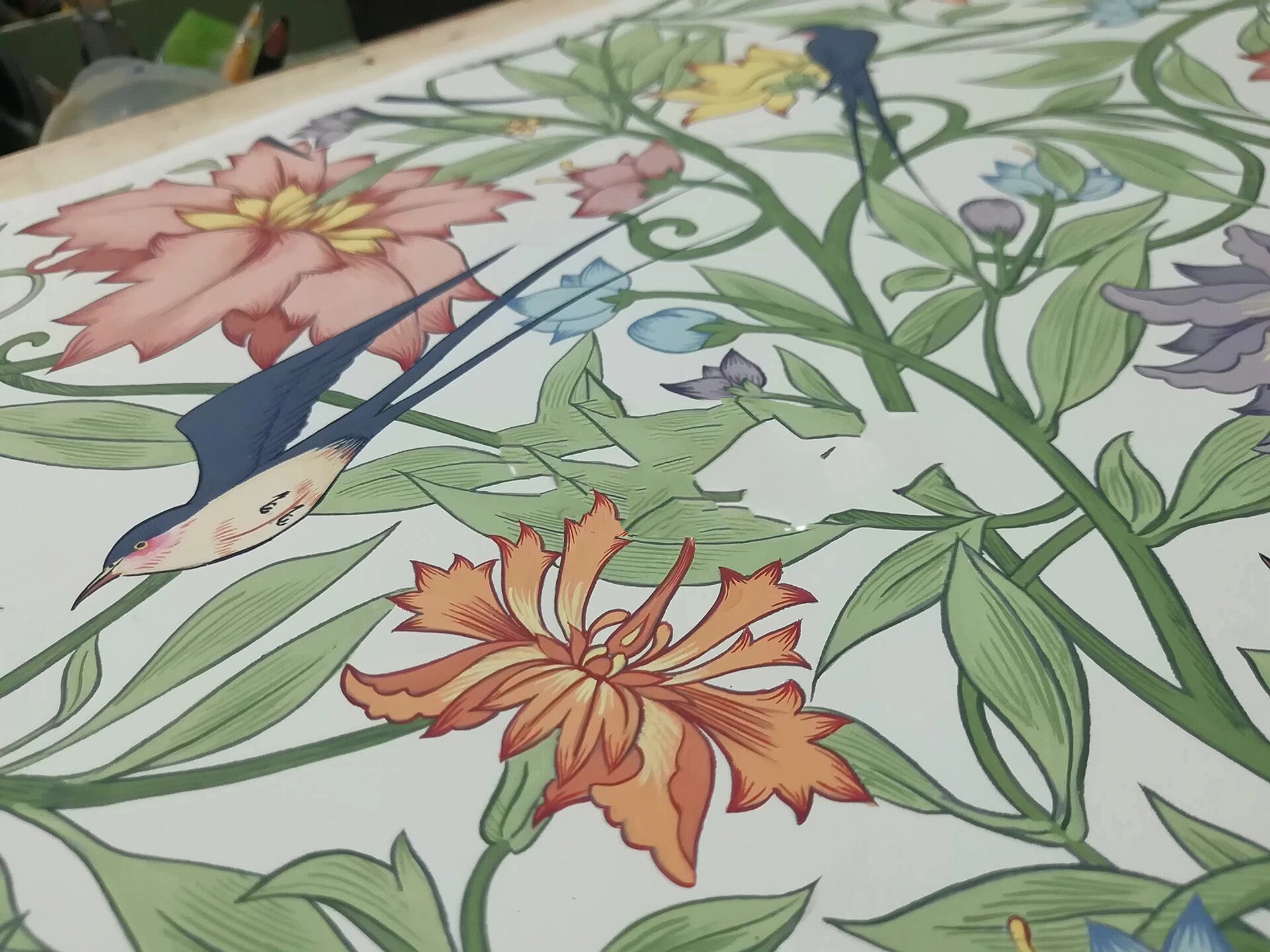 纯手绘|原创四方连续纹样步骤来啦